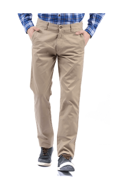 Buy Arrow Sport Mens Solid Grey Bronson Fit Casual Trousers Online - Lulu  Hypermarket India