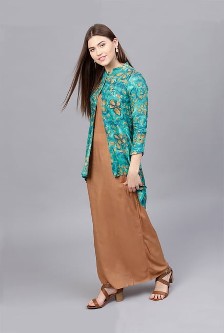 athena maxi dress with jacket