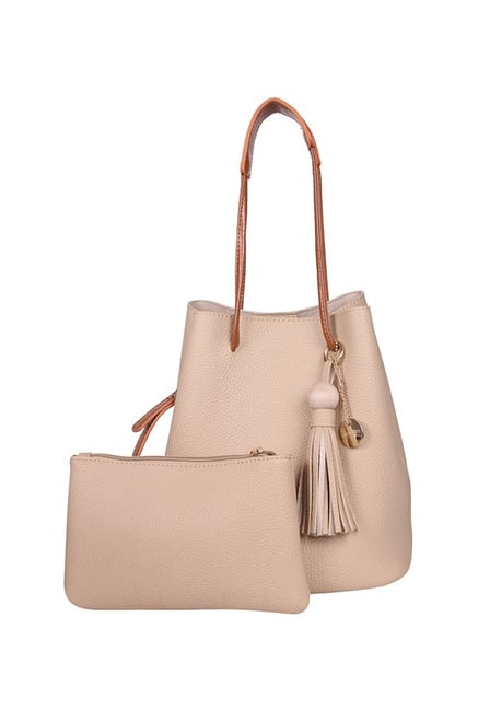 lino perros beige handbag