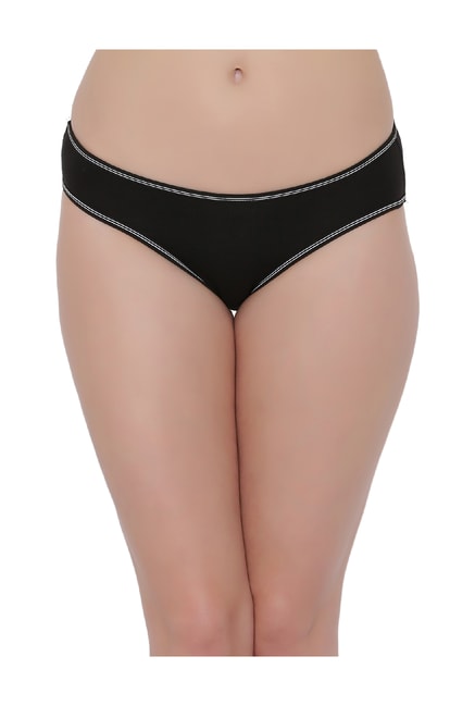 Clovia Black Low Waist Bikini Panty Price in India