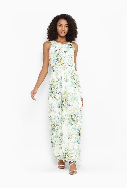 Harpa White Printed Maxi Dress