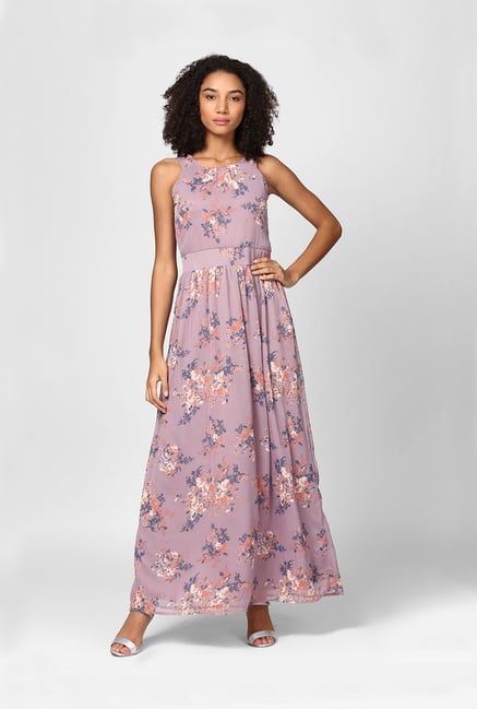 harpa maxi dress Buy Harpa Purple Floral Print Maxi Dress for Women Online @ Tata CLiQ