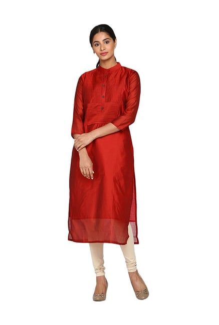 Buy LAAKHI Women's Regular Fit Boat Neck 3/4 Sleeve Cotton Straight Kurti  (BLUE-XL) Online at Best Prices in India - JioMart.