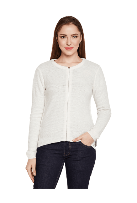 Womens Cardigan Madame Sweaters Online Buy MADAME White