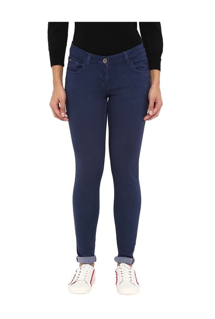 Buy Park Avenue Woman Navy Slim Fit Jeans for Women Online Tata CLiQ