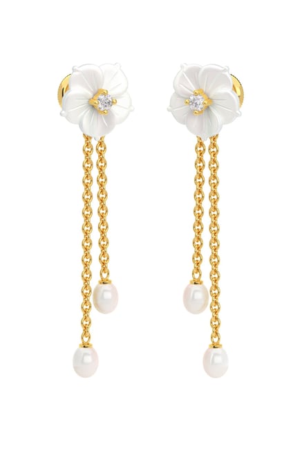 Joyalukkas pearl earrings designs with price sale