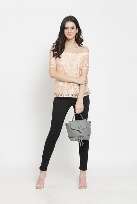 Honey by Pantaloons Grey Regular Fit Top