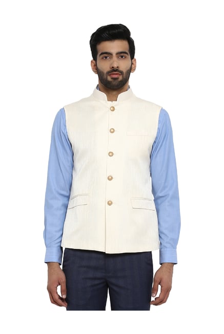 white nehru jacket