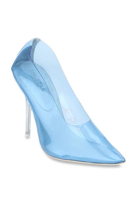 sky blue heel shoes