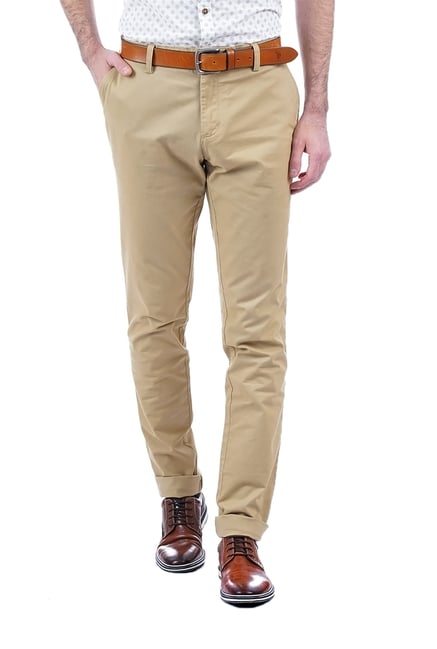 Buy The Indian Garage Co Men Charcoal Grey Slim Fit Cargo Trousers -  Trousers for Men 698220 | Myntra
