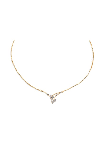 Buy Tanishq 18 kt Gold Diamond Necklace Online At Best Price
