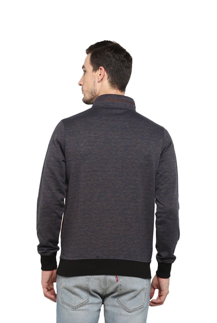 mock collar sweatshirt