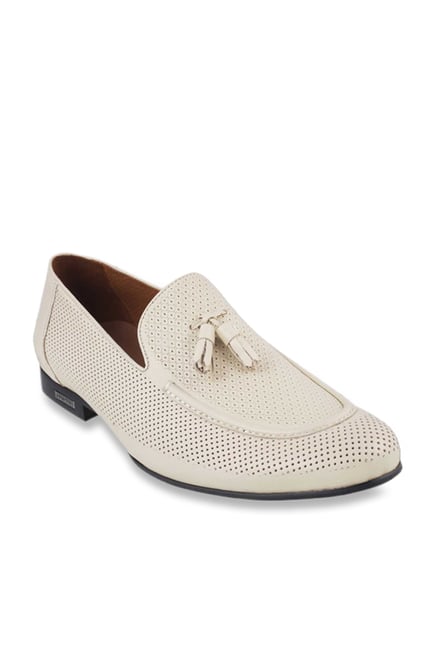 cream moccasins