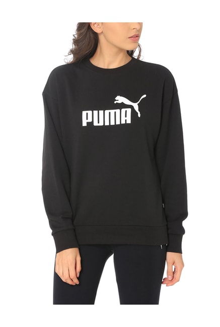 Buy Puma Black Full Sleeves Sweatshirt 