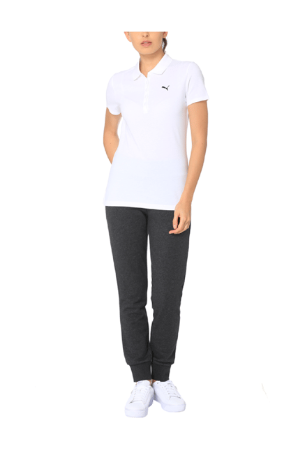 puma white collar tshirt