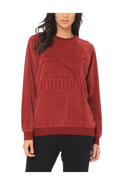 puma maroon sweatshirt