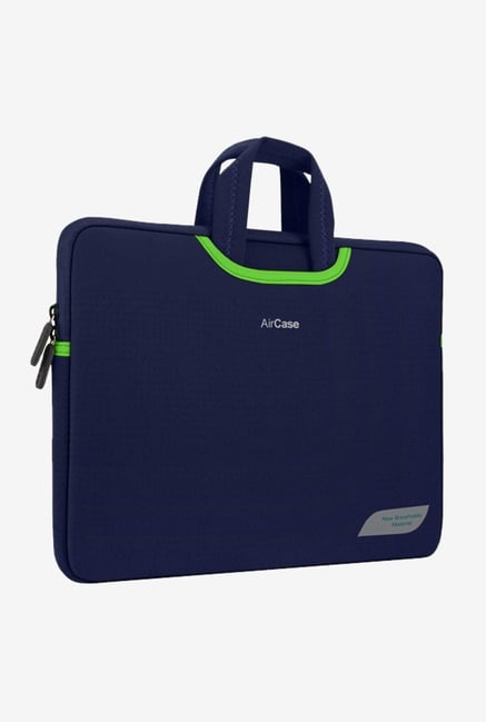 AirCase AP-MS-108 15.6 inch Neoprene Protective Handle Sleeve for Laptops (Navy Blue)