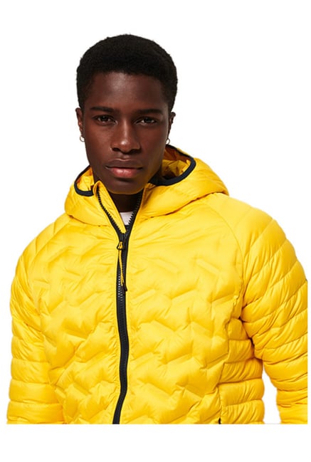 Buy Superdry Yellow Quilted Jacket For Men Online Tata Cliq