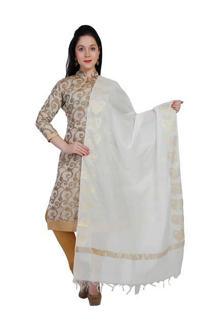 Dupatta Bazaar White Dupatta