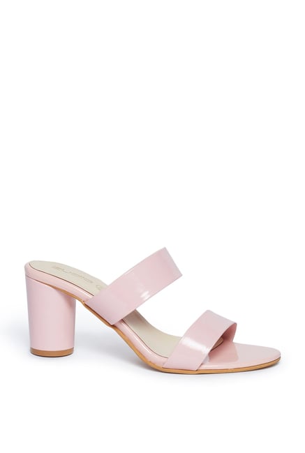 Buy Zudio Pink Cylindrical Heel Sandals For Women Online At Tata CLiQ