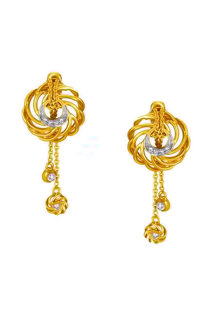 Mia by Tanishq 14 kt Gold & Diamond Earrings