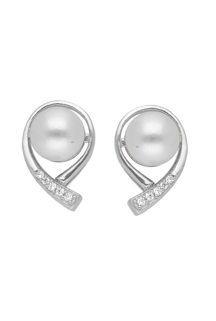 Sri Jagdamba Pearls 92.5 Sterling Silver Earrings-image-48