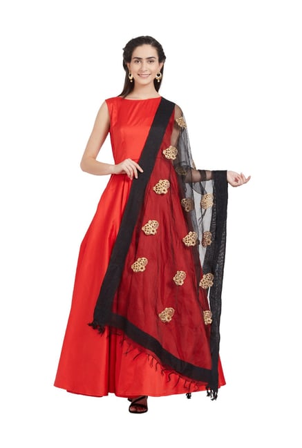 Dupatta Bazaar Black Dupatta