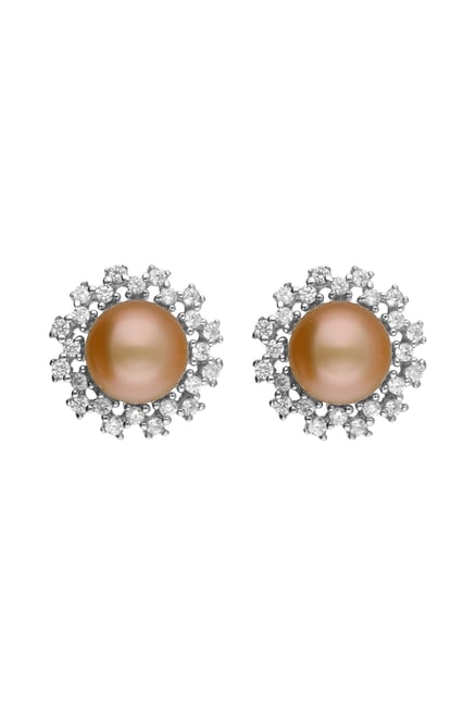 Sri Jagdamba Pearls 92.5 Sterling Silver Earrings-picture-16
