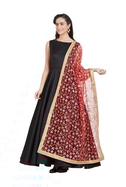 Dupatta Bazaar Red & Gold Dupatta