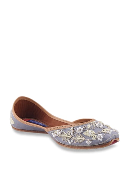 Lishabee by MSC Grey Ethnic Juttis