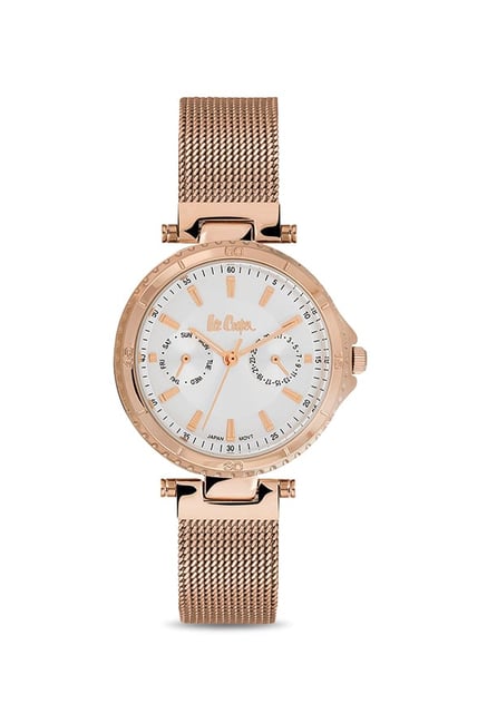 lee cooper rose gold watch