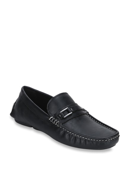 red tape black casual loafers