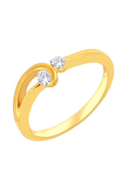 Buy Malabar Gold And Diamonds Kt Gold Diamond Ring Online At Best Prices Tata Cliq