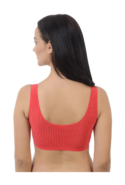 Da Intimo Red Non Wired Padded Sports Bra-picture-28
