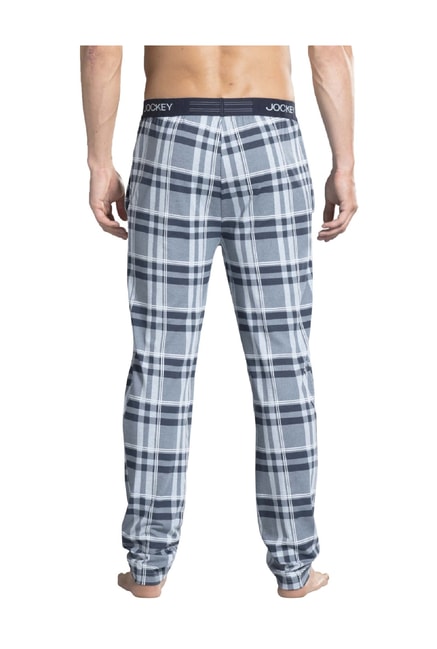 Buy Jockey Im03 Mens Tencel Micro Modal Cotton Elastane Regular Fit Pyjama  Navy Blue online