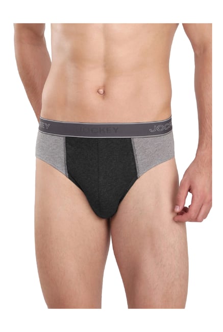 Buy Jockey Grey Comfort Fit Briefs - Pack of 3 for Men's Online @ Tata CLiQ