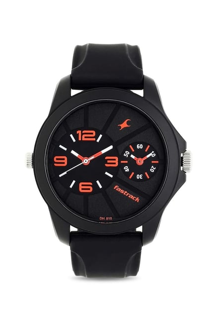 fastrack dual time analog watch
