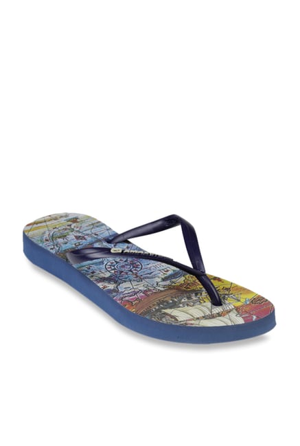 navy blue flip flops womens