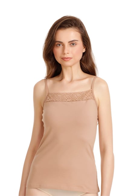 Buy Zivame Beige Cotton Camisole Online at Best Prices | Tata CLiQ