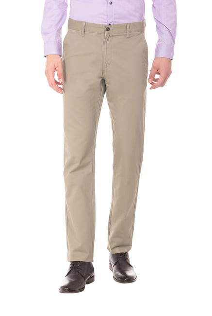 Buy Khaki Trousers & Pants for Men by Ruggers Online | Ajio.com
