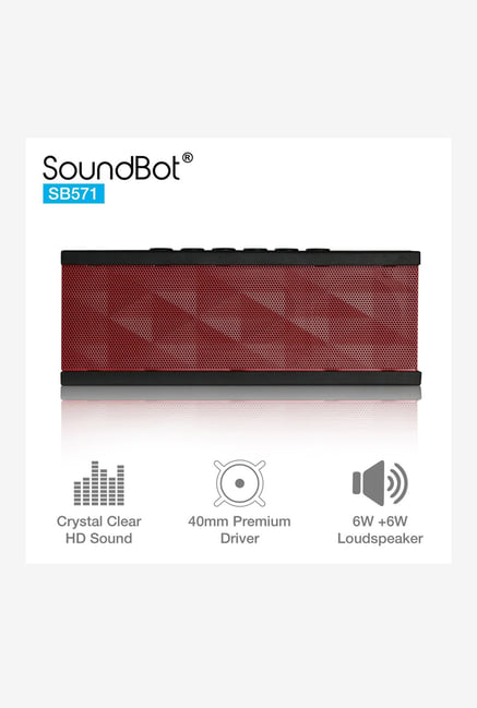 Soundbot SB571 12W Bluetooth Speaker (BlackRed)