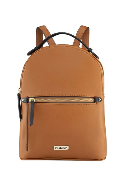 Fastrack Cider Tan Spacious Travel Backpack For Women