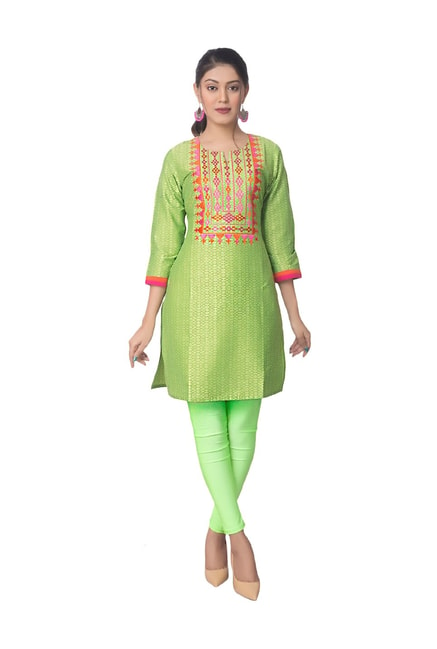 Buy Green Kurtis & Tunics for Women by RANGMAYEE Online | Ajio.com
