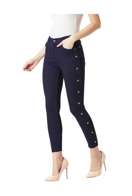 Miss Chase Navy Cotton Skinny Fit Jeans-picture-44
