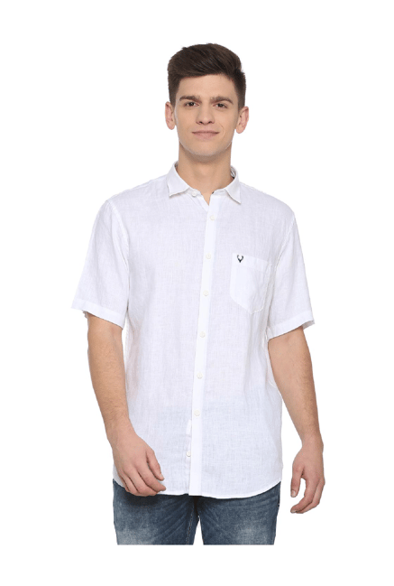 allen solly linen shirts