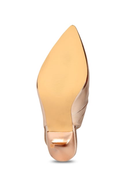 rose gold slingback
