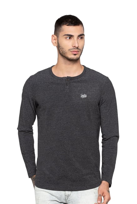 spykar henley t shirt