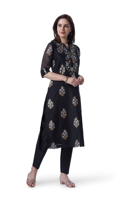westside black kurta