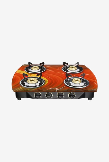 Buy Pigeon Spark Oval 4 Burner Gas Cooktop Red Online At Best