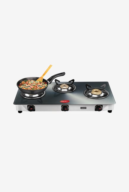 Buy Pigeon 3 Burner Gas Cooktop Grey Online At Best Price